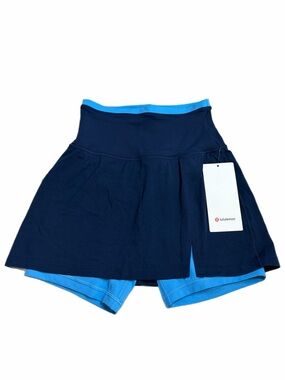 NWT Lululemon Align Super High-Rise Side-Slit Skirt *Trim Club Blue/Ocean Wave 4